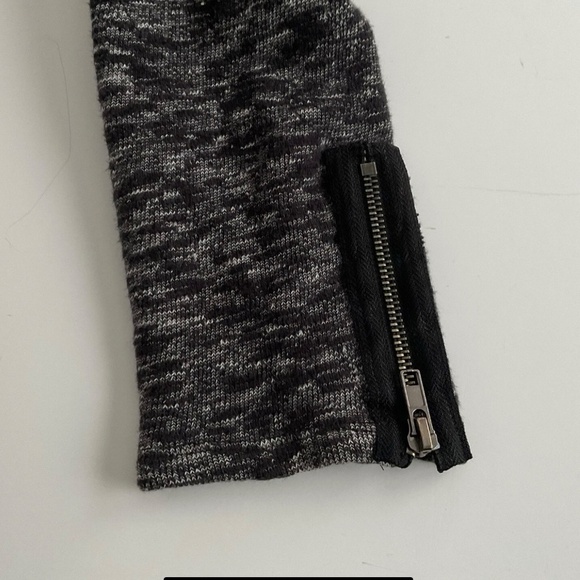 Urban Outfitters Silence+Noise Bomber Jacket Sz L Gray Full Zip High Neck Casual - Picture 4 of 9